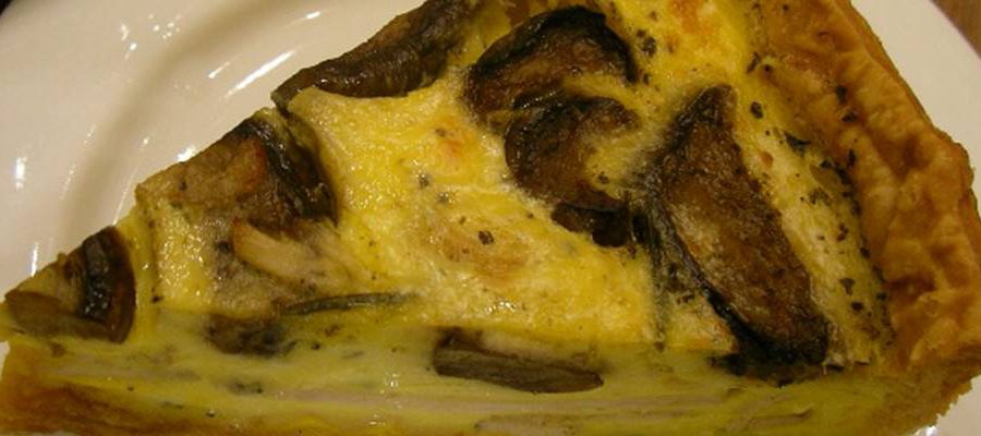 Grzybowy quiche