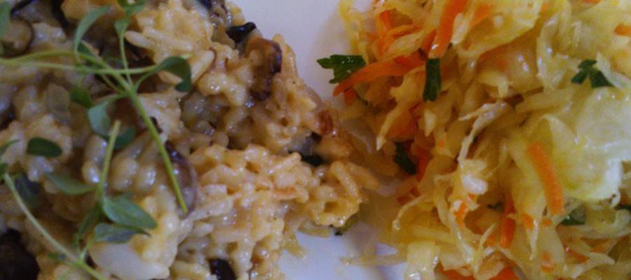 risotto z grzybami leśnymi
