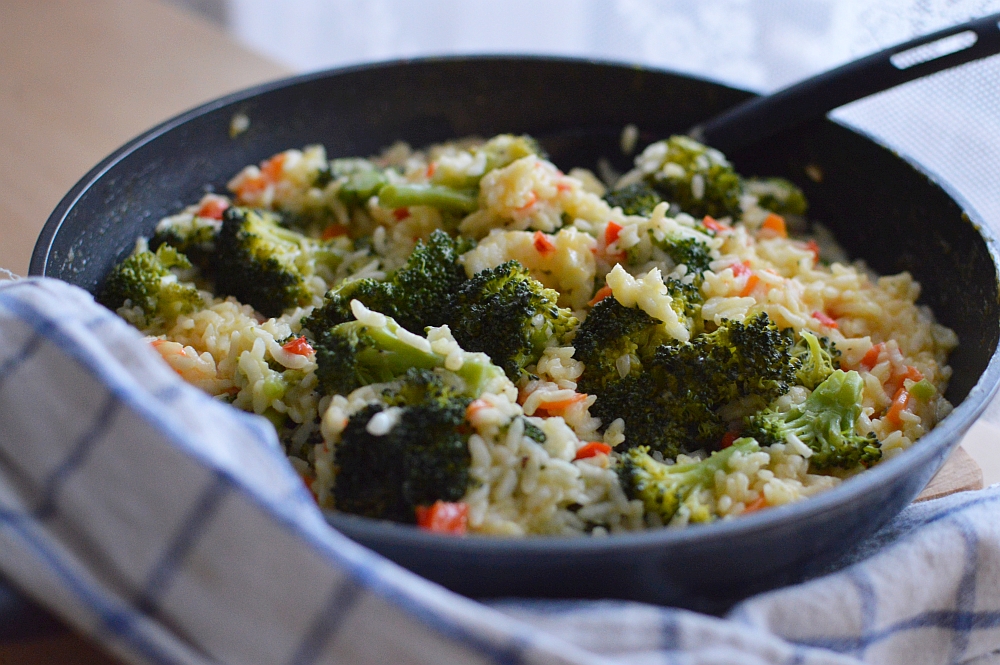 risotto z brokułami